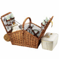 Side Folable Picnic Rattan Basket